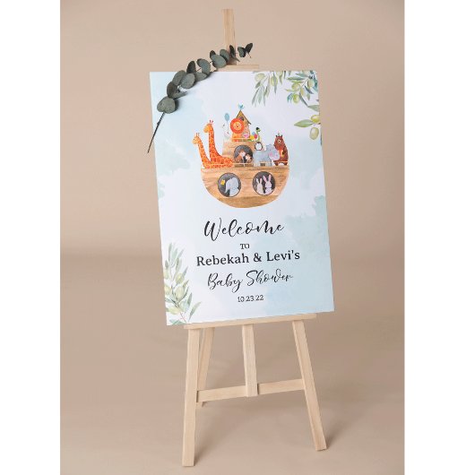 Poster Panneau de bienvenue à l'arche de Noé