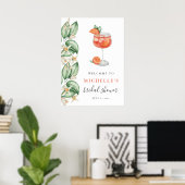 Poster Panneau de bienvenue Aperol Spritz Orange pour la (Bureau à domicile)
