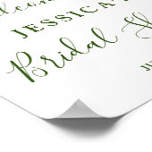 Poster Panneau de bienvenue au mariage à l'aquarelle Euca (Coin)