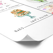 Poster Panneau de bienvenue au programme du mariage (Coin)