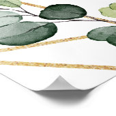 Poster Panneau de bienvenue au thème Rose élégante Eucaly (Coin)