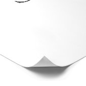 Poster Panneau de bienvenue aux feuilles de verdure et d' (Coin)