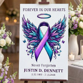 Poster Panneau de bienvenue aux funérailles du Mémorial p