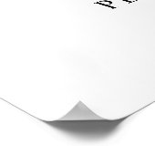 Poster Panneau de bienvenue avec feuillage en ligne art (Coin)