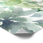 Poster Panneau de bienvenue Baby Shower Cactus Moderne et (Coin)