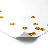 Poster Panneau de bienvenue Baby Shower citrouille floral (Coin)