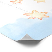 Poster Panneau de bienvenue baby shower d'éléphant de gar (Coin)