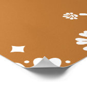 Poster Panneau de bienvenue baby shower en terre cuite Ci (Coin)