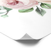 Poster Panneau de bienvenue baby shower Gold Green modern (Coin)