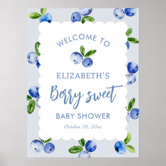 Poster Panneau de bienvenue Baby Shower pour garçon au do