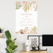 Poster Panneau de bienvenue Boho Sweet 16 (Bureau à domicile)