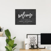 Poster Panneau de Bienvenue Choisissez Votre Taille Table (Bureau à domicile)