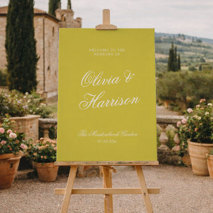 Poster Panneau de bienvenue Citrus Yellow Island Old Mone