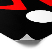 Poster Panneau de bienvenue coccinelle rouge et noire mig (Coin)