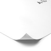 Poster Panneau de bienvenue COLOR et SIZE modifiable LCC (Coin)