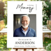 Poster Panneau de bienvenue commémoratif de funérailles P