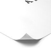 Poster Panneau de bienvenue COULEUR et TAILLE modifiable (Coin)