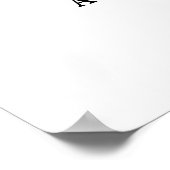 Poster Panneau de bienvenue COULEUR et TAILLE modifiables (Coin)