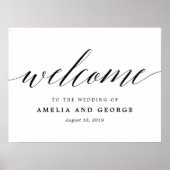 Poster Panneau de bienvenue COULEUR et TAILLE modifiables (Devant)