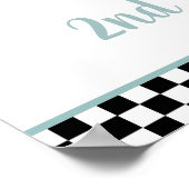 Poster Panneau de bienvenue d'anniversaire de voiture de  (Coin)