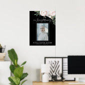 Poster Panneau de bienvenue de célébration de vie de deui (Bureau à domicile)