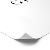 Poster Panneau de bienvenue de coupe de ruban (Coin)