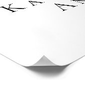 Poster Panneau de bienvenue de funérailles d'eucalyptus p (Coin)