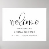 Poster Panneau de bienvenue de JOLIE Minimalist Boho pour (Devant)