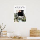 Poster Panneau de bienvenue de la Célébration de la vie d (Cuisine)