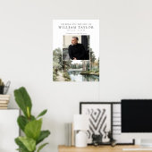 Poster Panneau de bienvenue de la Célébration de la vie d (Bureau à domicile)