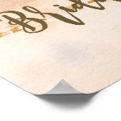 Poster panneau de bienvenue de la plage tropicale (Coin)