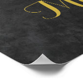 Poster Panneau de bienvenue de l'élégance rustique des to (Coin)