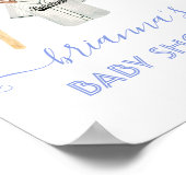 Poster Panneau de bienvenue de Little Slugger Baby shower (Coin)