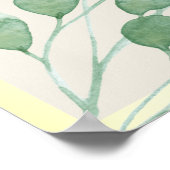 Poster Panneau de bienvenue de mariage à feuillage rustiq (Coin)