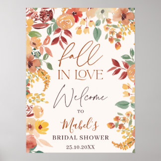 Poster Panneau de Bienvenue de Mariage à l'Aquarelle Tomb