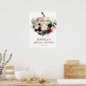 Poster Panneau de bienvenue de mariage automnal aux citro (Cuisine)