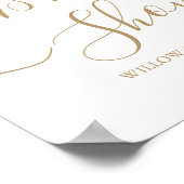 Poster Panneau de bienvenue de mariage avec calligraphie  (Coin)