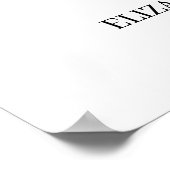 Poster Panneau de bienvenue de mariage avec écriture flor (Coin)