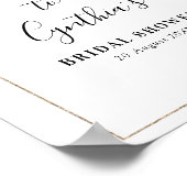 Poster panneau de bienvenue de mariage avec eucalyptus aq (Coin)