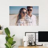 Poster Panneau de bienvenue de mariage avec photo (Bureau à domicile)