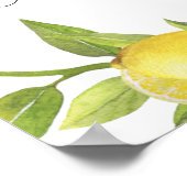 Poster Panneau de bienvenue de mariage avec verdure de fl (Coin)