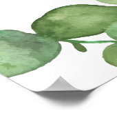 Poster Panneau de bienvenue de mariage bohème avec eucaly (Coin)