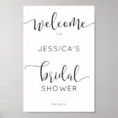 Poster Panneau de bienvenue de mariage champêtre écriture (Devant)