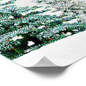 Poster Panneau de bienvenue de mariage d'arbre de Noël ru (Coin)