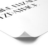 Poster Panneau de bienvenue de mariage de bande de film d (Coin)