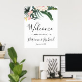 Poster Panneau de bienvenue de mariage de destination tro (Bureau à domicile)