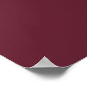 Poster Panneau de bienvenue de mariage DIY rouge burgundy (Coin)