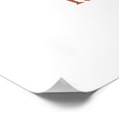 Poster Panneau de bienvenue de mariage en terre cuite We (Coin)