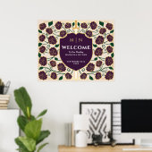 Poster Panneau de bienvenue de mariage fantastique Boucli (Bureau à domicile)