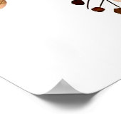 Poster Panneau de bienvenue de mariage floral en terracot (Coin)